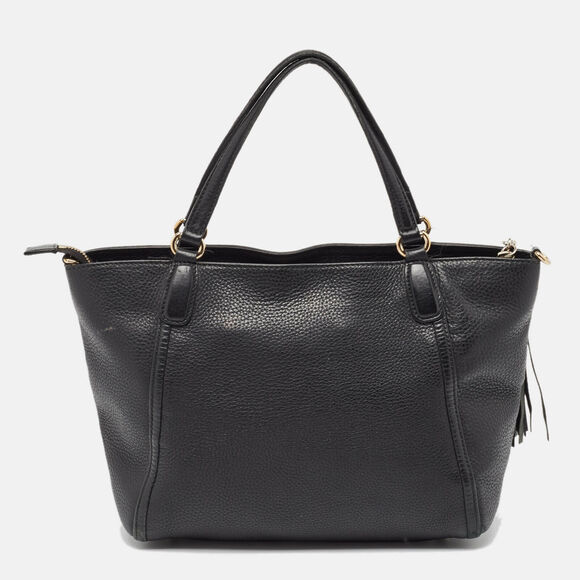 Gucci Black Leather Small Soho Zipped #129837G69B - Picture 4 of 10